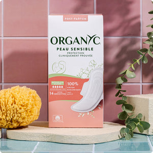 Organyc Serviette Post Partum retour à la maison
