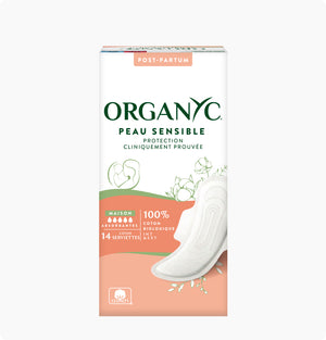 Organyc Serviette Post Partum retour à la maison