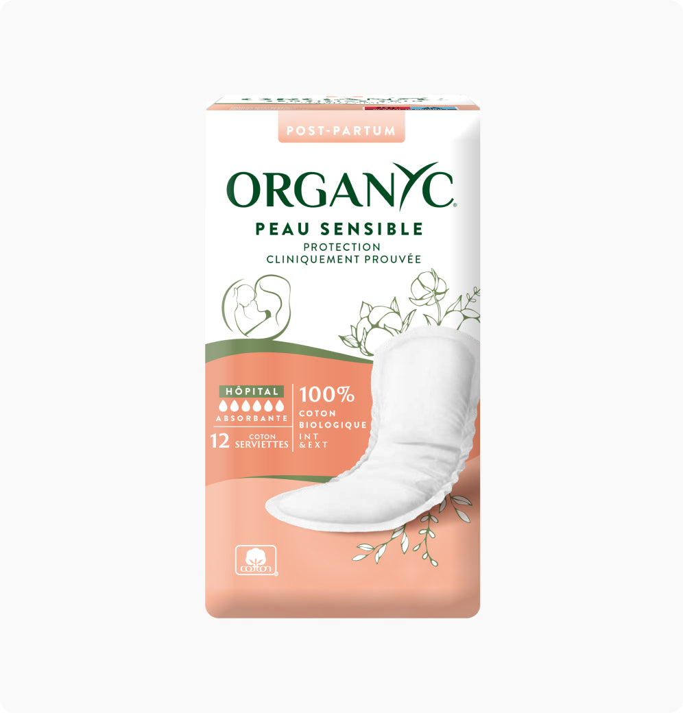 Organyc Serviette Post partum Premiers jours