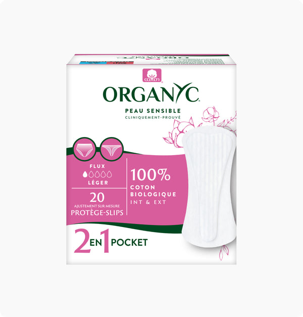 Organyc Protège-slips Coton Bio Personal Fit 2en1 Pocket